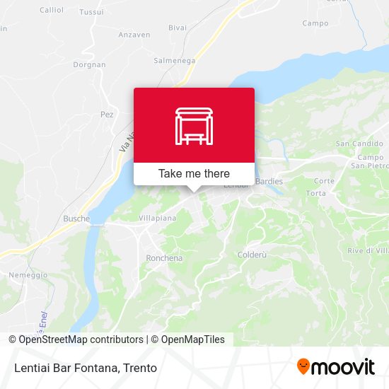Lentiai Bar Fontana map