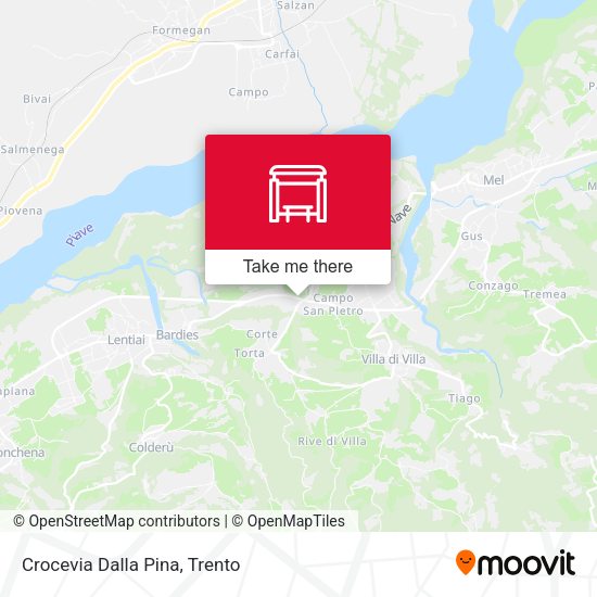 Crocevia Dalla Pina map