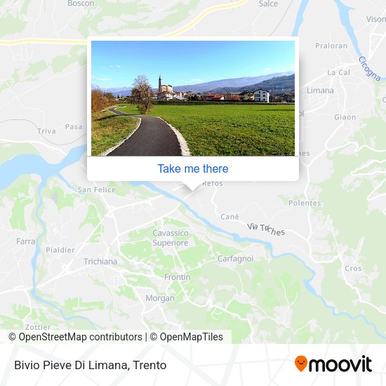 Bivio Pieve Di Limana map