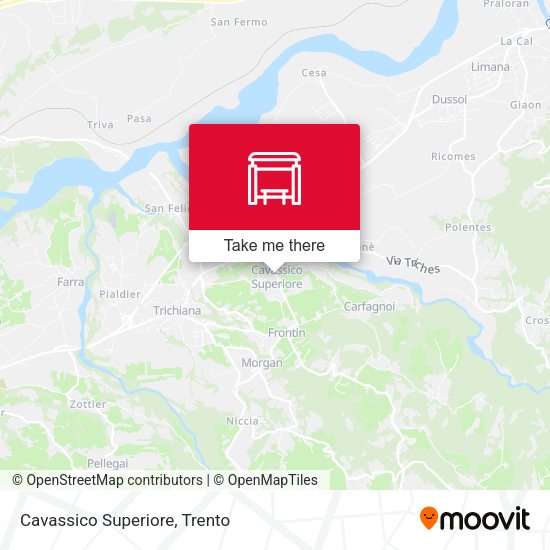 Cavassico Superiore map