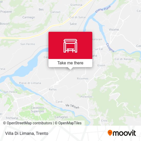 Villa Di Limana map
