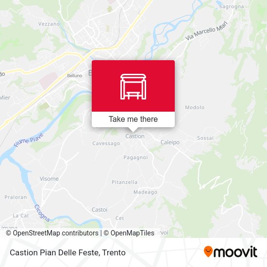Castion Pian Delle Feste map