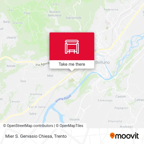 Mier St. Gervasio Church map