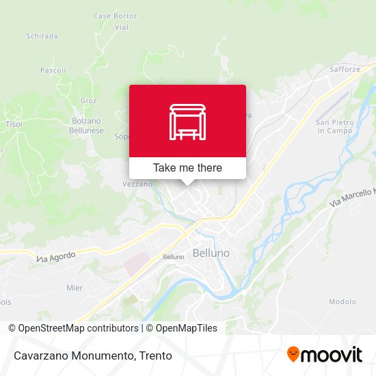 Cavarzano Monumento map