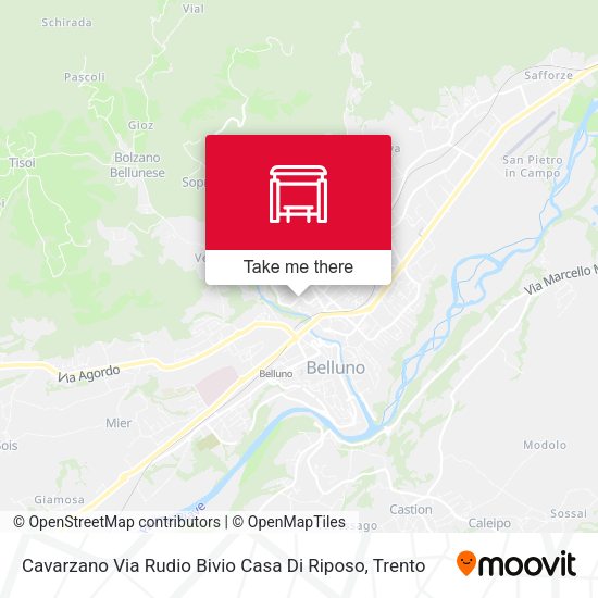 Cavarzano Via Rudio Bivio Casa Di Riposo map