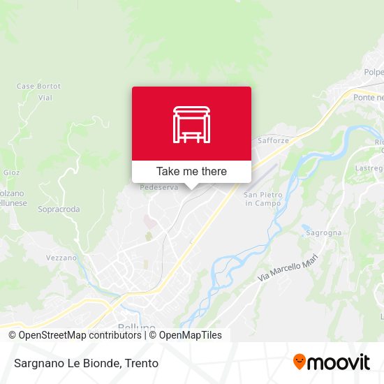 Sargnano Le Bionde map