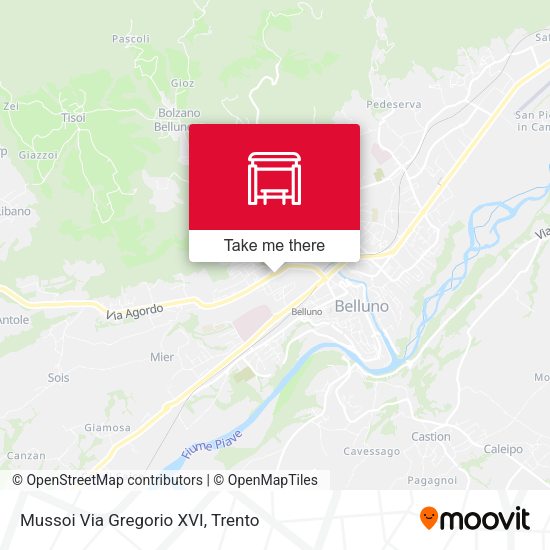 Mussoi Via Gregorio XVI map