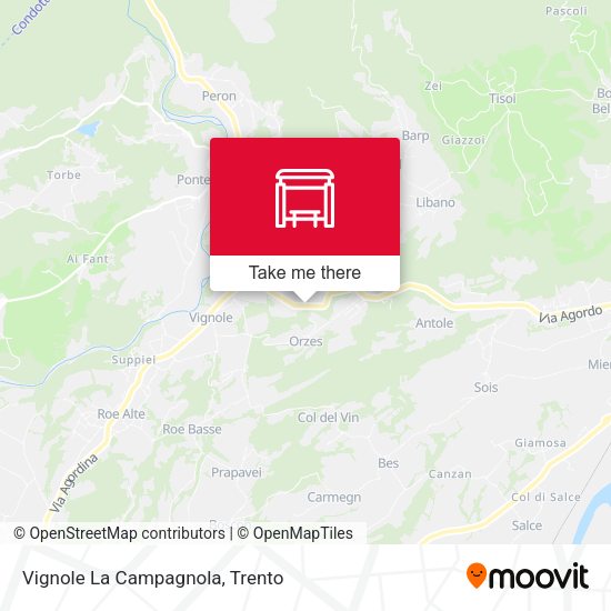 Vignole La Campagnola map