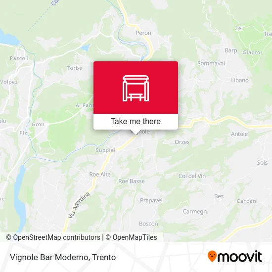 Vignole Bar Moderno map