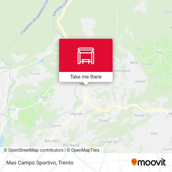 Mas Campo Sportivo map