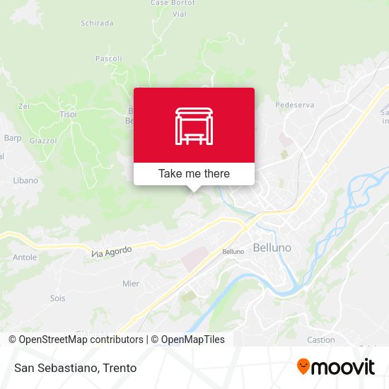 San Sebastiano map