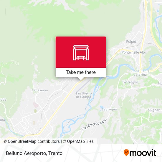 Belluno Aeroporto map