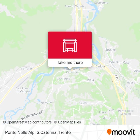 Ponte Nelle Alpi S.Caterina map