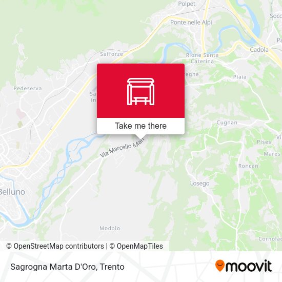 Sagrogna Marta D'Oro map