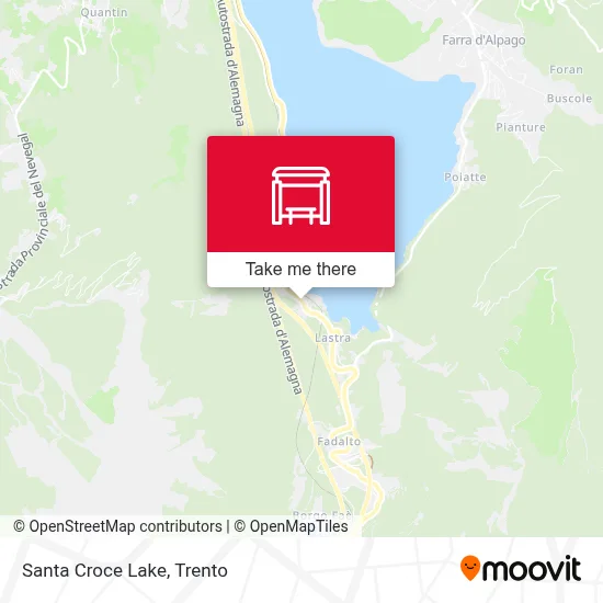 Santa Croce Lake map
