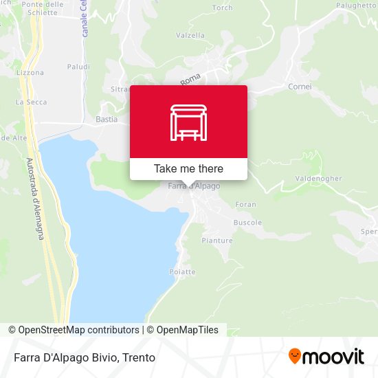 Farra D'Alpago Bivio map