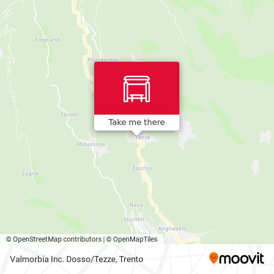 Valmorbia Inc. Dosso/Tezze map