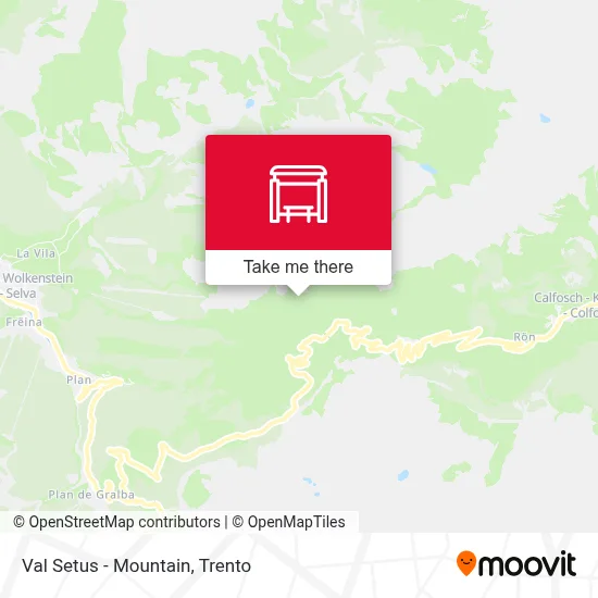 Val Setus - Mountain map