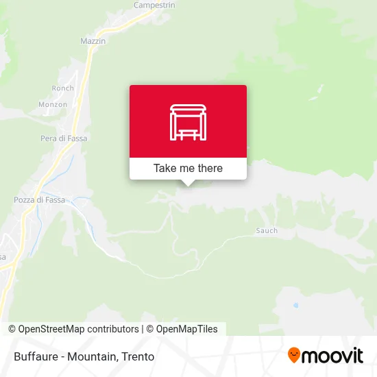 Buffaure - Mountain map