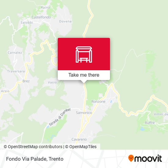 Fondo Via Palade map