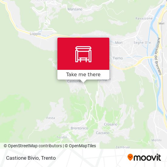 Castione Bivio map