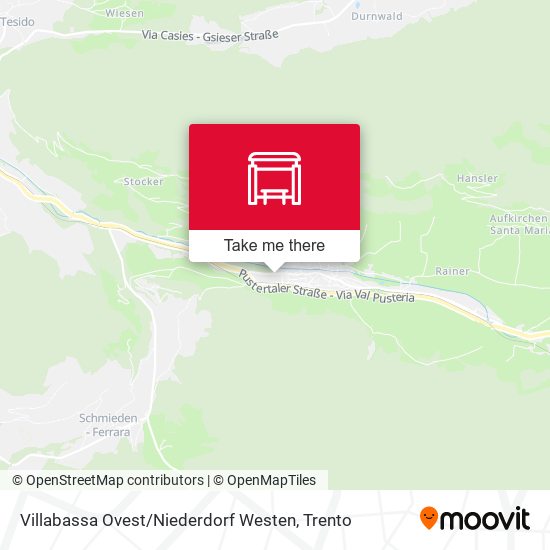 Villabassa Ovest / Niederdorf Westen map