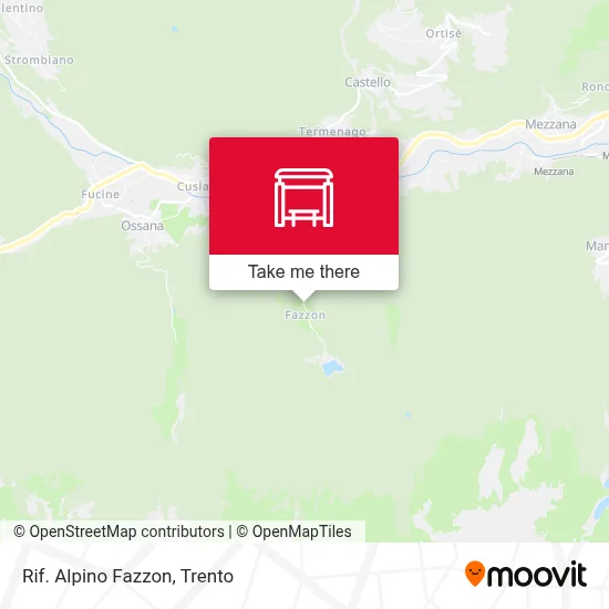 Rif. Alpino Fazzon map