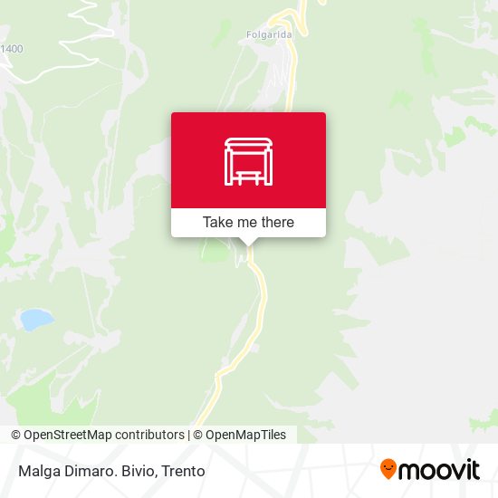 Malga Dimaro. Bivio map