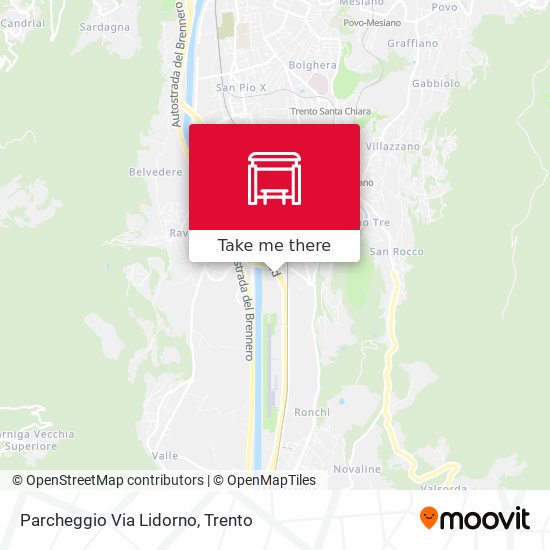 Parcheggio Via Lidorno map