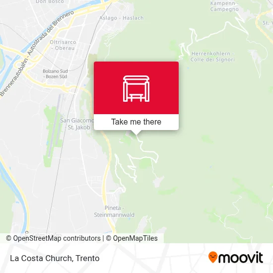 La Costa Church map