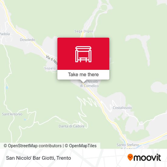 San Nicolo' Bar Giotti map