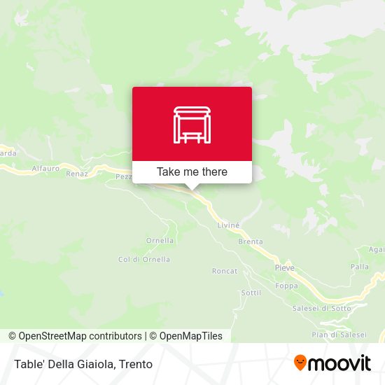 Table' Della Giaiola map