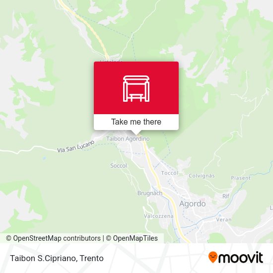 Taibon S.Cipriano map