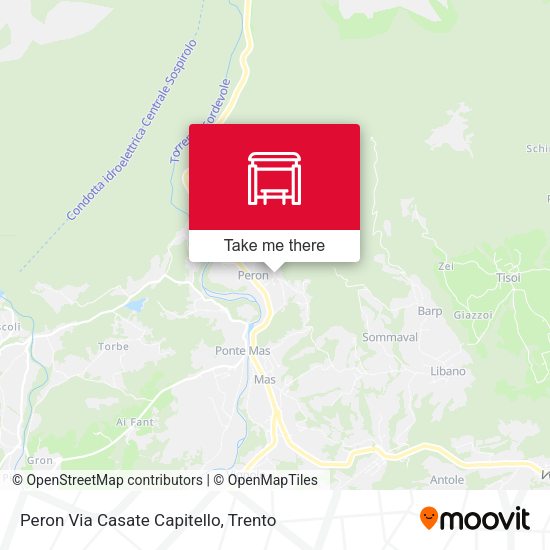Peron Via Casate Capitello map