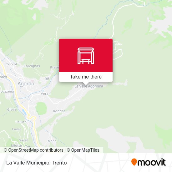 La Valle Municipio map