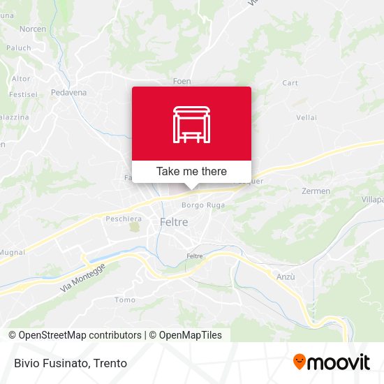 Bivio Fusinato map