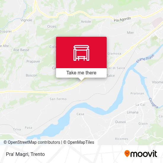 Pra' Magri map