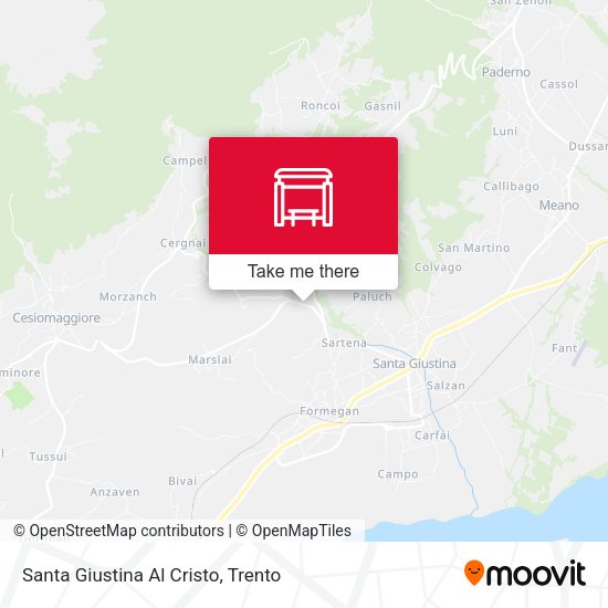 Santa Giustina Al Cristo map