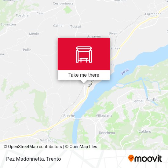 Pez Madonnetta map