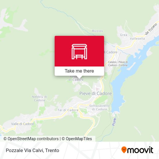Pozzale Via Calvi map