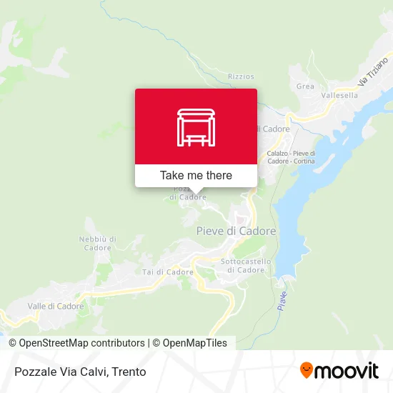 Pozzale Via Calvi map