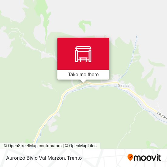 Auronzo Bivio Val Marzon map