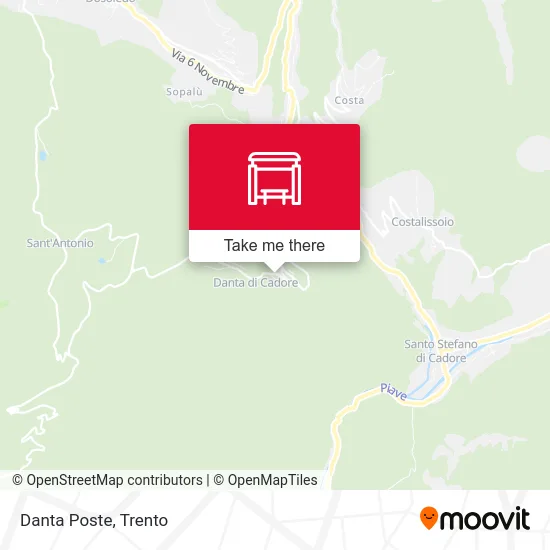 Danta Post Office map