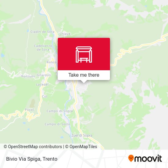 Bivio Via Spiga map