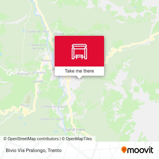 Bivio Via Pralongo map