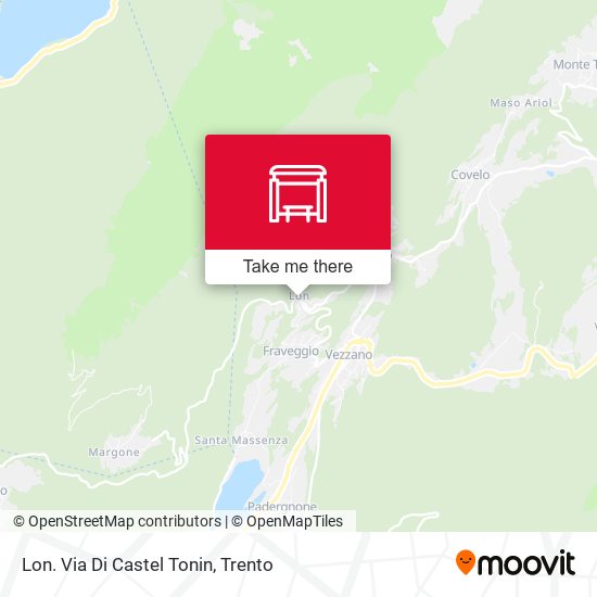 Lon. Via Di Castel Tonin map