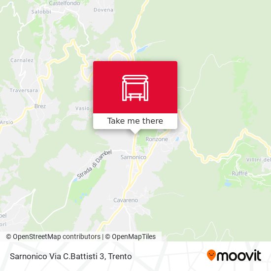 Sarnonico Via C.Battisti 3 map