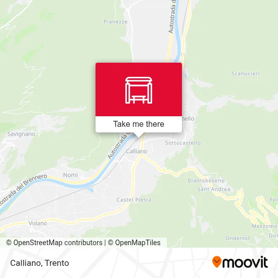 Calliano map