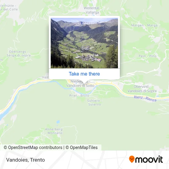 Vandoies map
