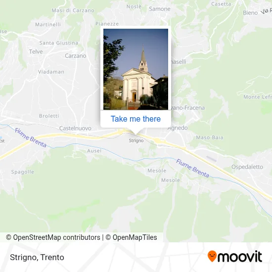 Strigno map